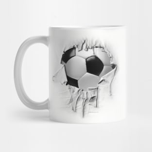 Shredded, Ripped and Torn Soccer Mug